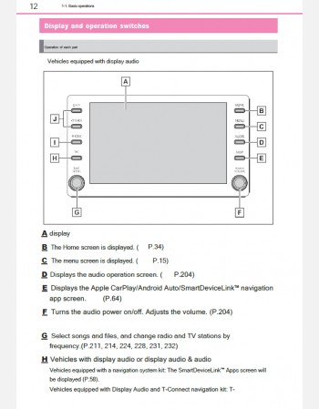 toyota harrier 2020-2021 navigation & multimedia system manual